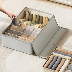 Stylish Oxford Cloth Flip Underwear Storage Box