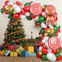 97pcs Christmas Balloon Garland Arch Kit Holiday Decor Party Favor Indoor
