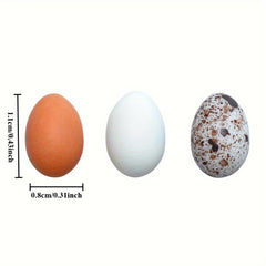 15pcs Faux Quail Eggs Beads Set Resin Artificial Eggs DIY Crafts Art Supplies