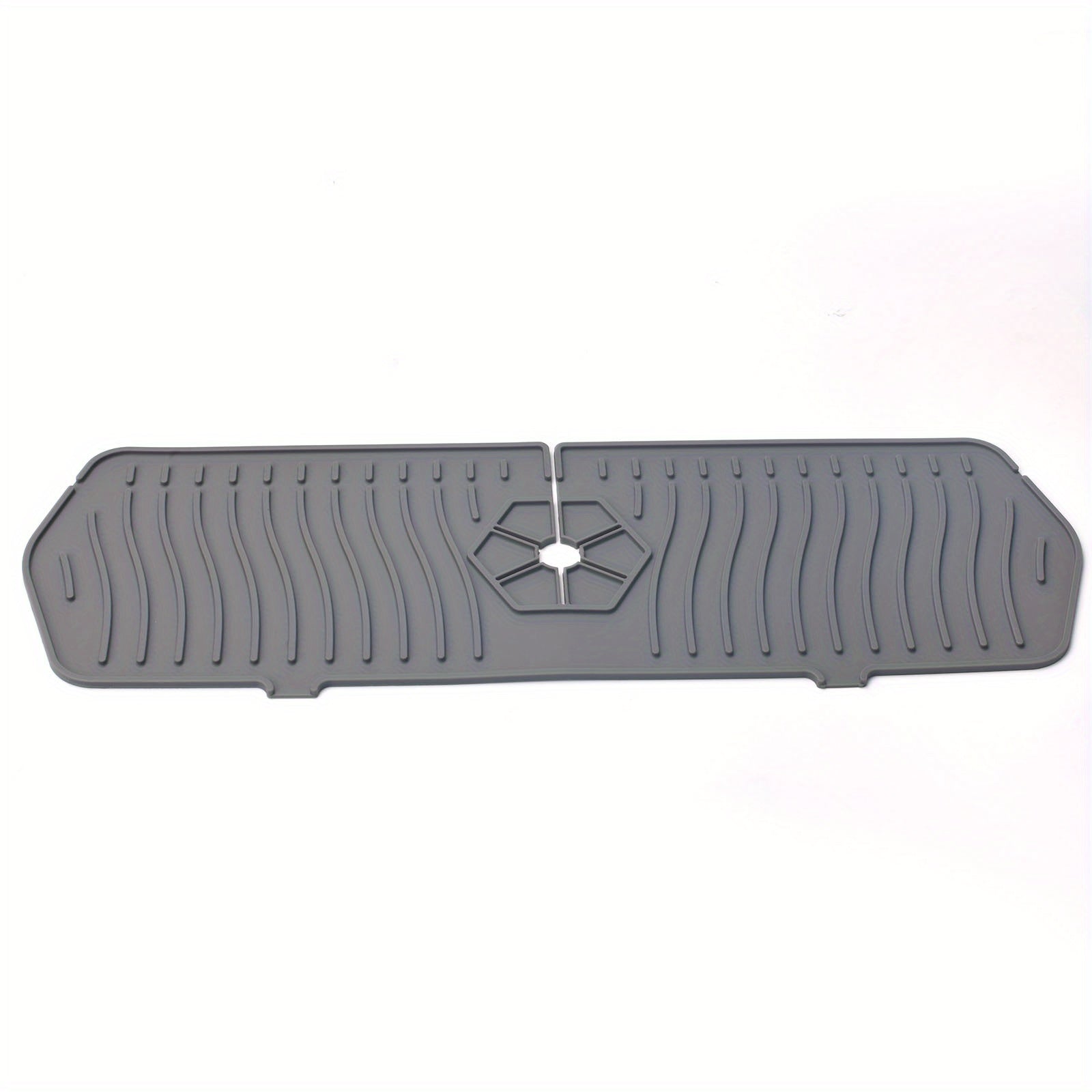 Silicone Kitchen Faucet Splash Guard and Drying Mat
