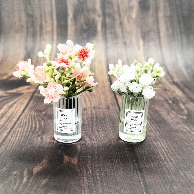 Mini Jasmine Vase for Dollhouse 1:12 Scale Decor Accessory