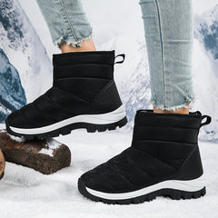 Waterproof Plush Lined Furry Thermal Snow Boots Fall Winter Keep Warm