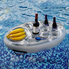 Inflatable Pool Drink & Food Tray: Keep Refreshments Handy While You Swim