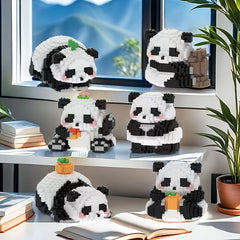 1128pcs Panda Building Block Set Chinese National Treasure DIY Construction Kit