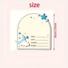 Personalized Moon & Stars Birth Stats Frame