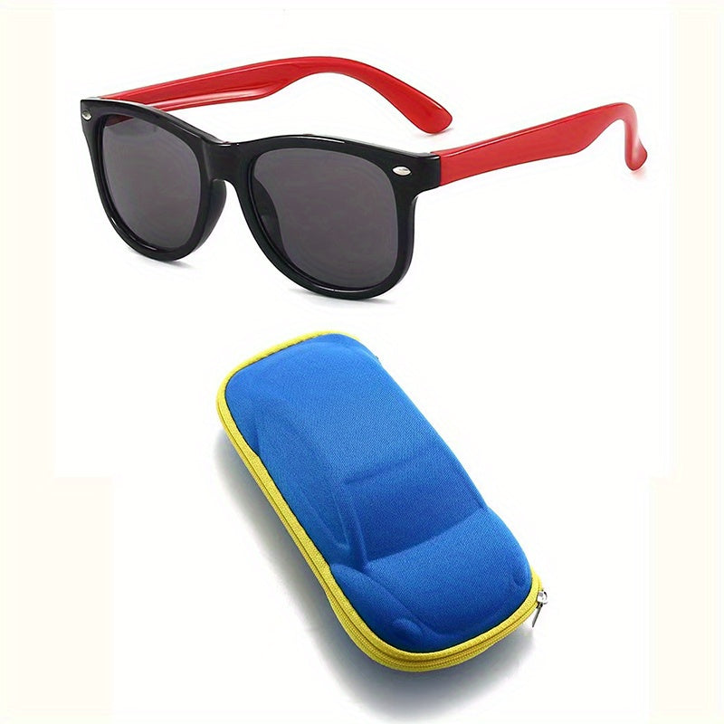 Kids Polarized Sunglasses Flexible TPEE Rubber Frame For Children Age 3-10