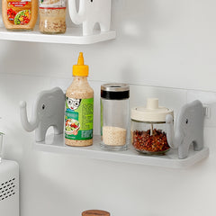 Gray Elephant Storage Rack for Kitchen and Bathroom