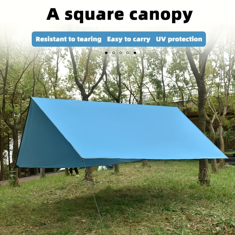 Square Silver Coated Canopy Outdoor Camping Tent Awning Tarp