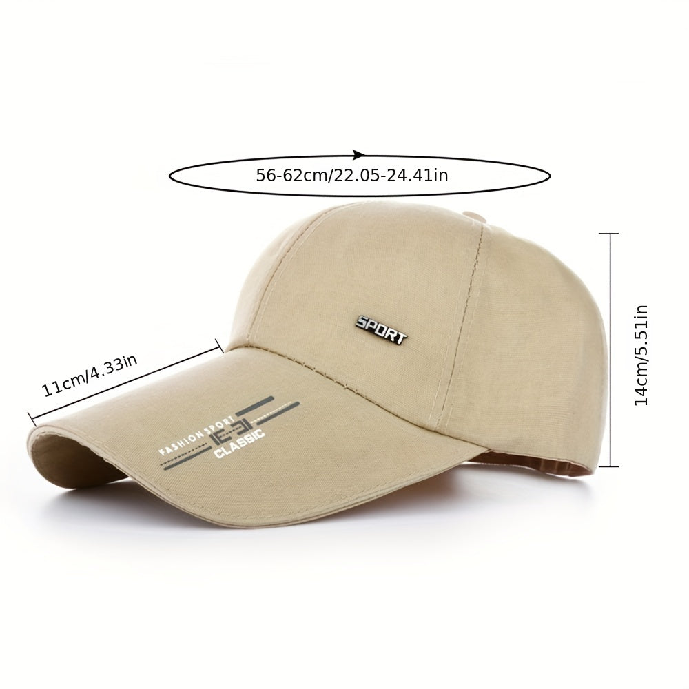 Men's Sports Sunshade Sunscreen Cap Iron Standard Baseball Cap