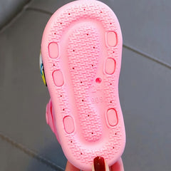 Summer Girl Print Sandals - Lightweight & Wear-Resistant Sole