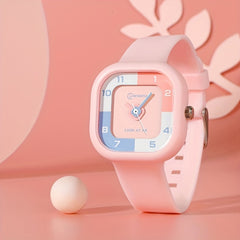 Square Sports Quartz Watch Candy Watch for Kids