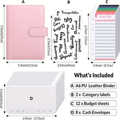 Budget Binder Zipper Envelopes Cash Envelopes For Budgeting A6 Planner