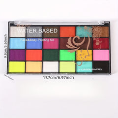 24 Water Soluble Body Paint Face Paint Stage Makeup Christmas Halloween