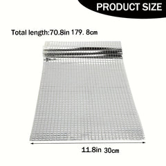 2pcs 33.02x177.8cm Silvery Glitter Disco Party Table Runner Mirror Sequin