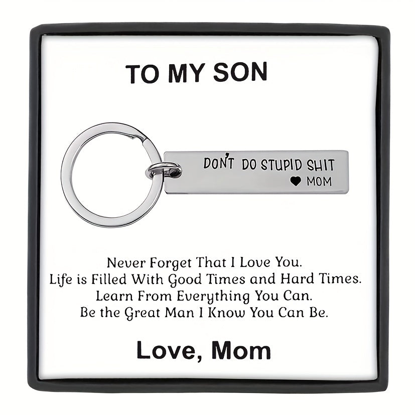 Funny Keychain Birthday Gift for Son