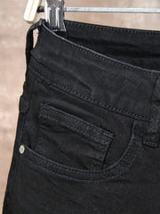 Slim Fit Embroidery Bird Ripped Jeans Men's Casual Medium Stretch Denim Pants
