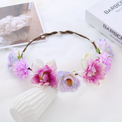 Girl's Faux Rose Children's Wreath Headdress
