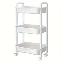 Plastic Three-layer Kitchen Storage Cart