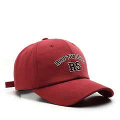Men's Retro Letter Embroidery Peaked Cap Outdoor Sports Baseball Cap