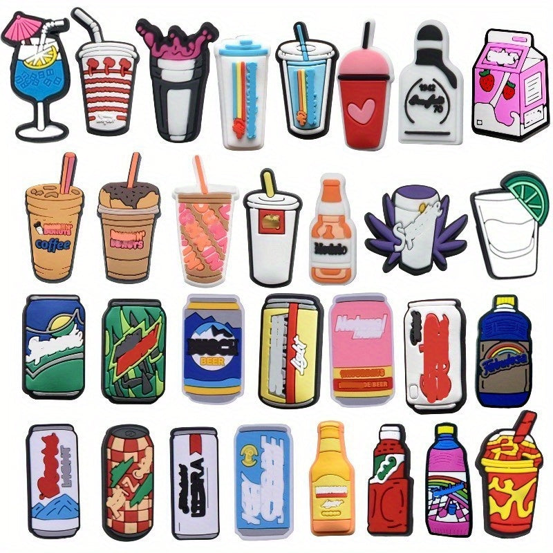 Lot Of 16-48 City Beer Drink Bottle Mexican Men Women Shoe Charms Decor