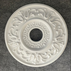 French Large Lamp Panel Gypsum Ceiling Carved Shape PU Corner Flower Holder