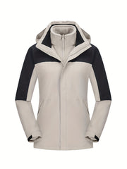 Women's 3-in-1 Waterproof Jacket for Outdoor Adventures