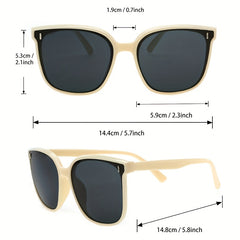 Rivet Square Sunglasses UV400 Sun Shades Glasses Casual Style