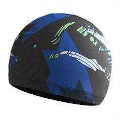 Unisex Quick Drying Swim Cap Printed Pool Hat