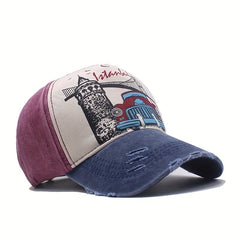 Vintage Washed Truck Baseball Cap Distressed Casual Peaked Cap