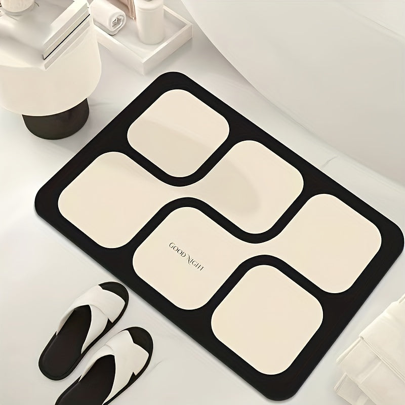 Soft Non Slip Diatom Mud Bath Rug Quick Drying Shower Carpet