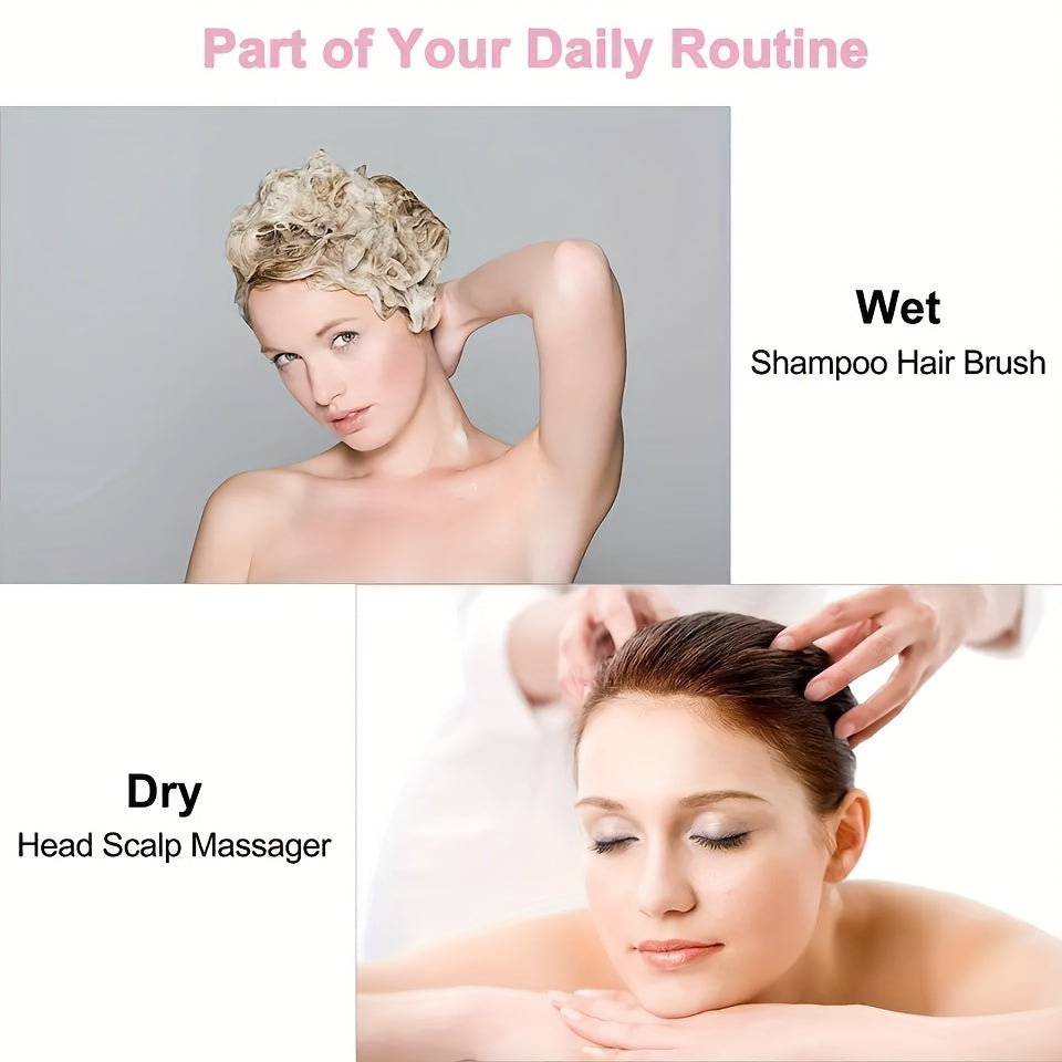 Silicone Scalp Massager Shampoo Brush with Shower Head Scrubber