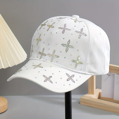 Rhinestone Baseball Cap Y2K Adjustable Lightweight Sun Hat