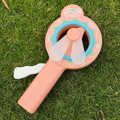 Hand-cranked Mini Fan Portable Manual Hand-held Push-down Gift