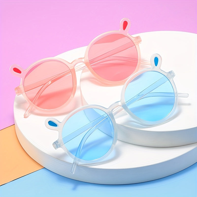 Kids Bunny Ear Sunglasses Sun Protection for Outdoor Party