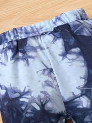Boys' Tie Dye Cotton Hoodie Letter Print