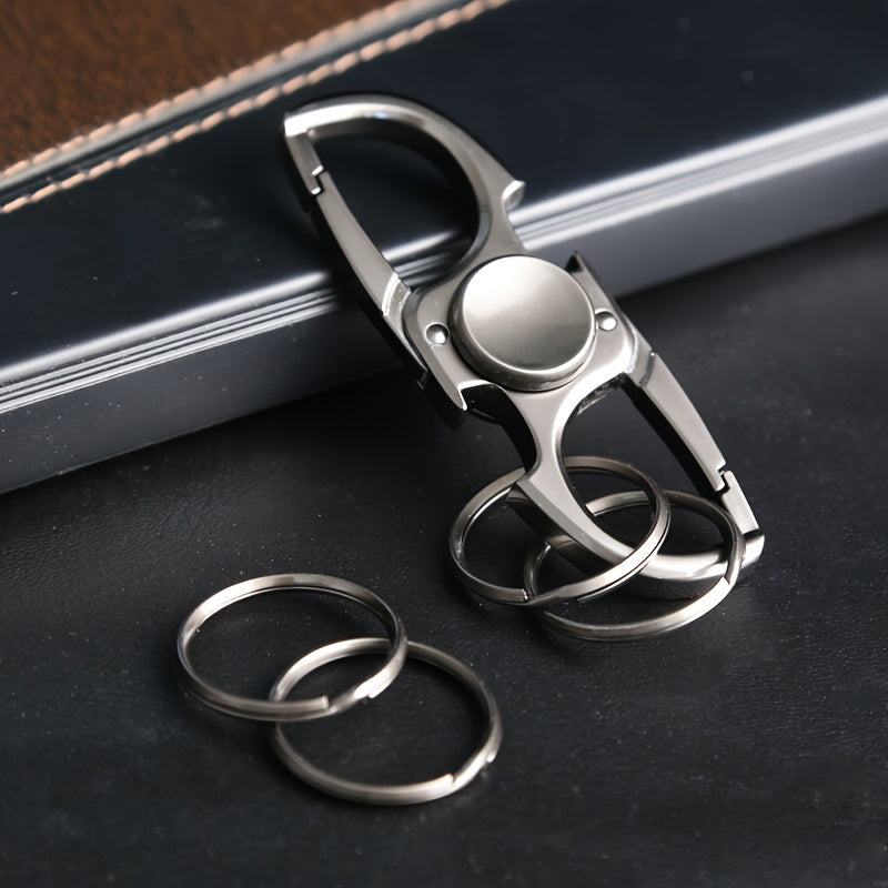 Metal Keychain Fingertip Gyroscope Spinner Non Sharp Functional Toy