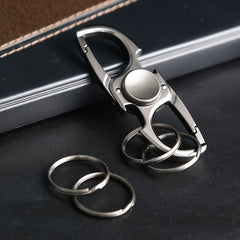 Metal Keychain Fingertip Gyroscope Spinner Non Sharp Functional Toy