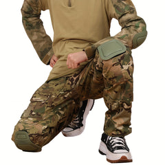 4pcs Thick Knee & Elbow Pad Set - Advanced Combat Pants & Shirts - 45-80kg