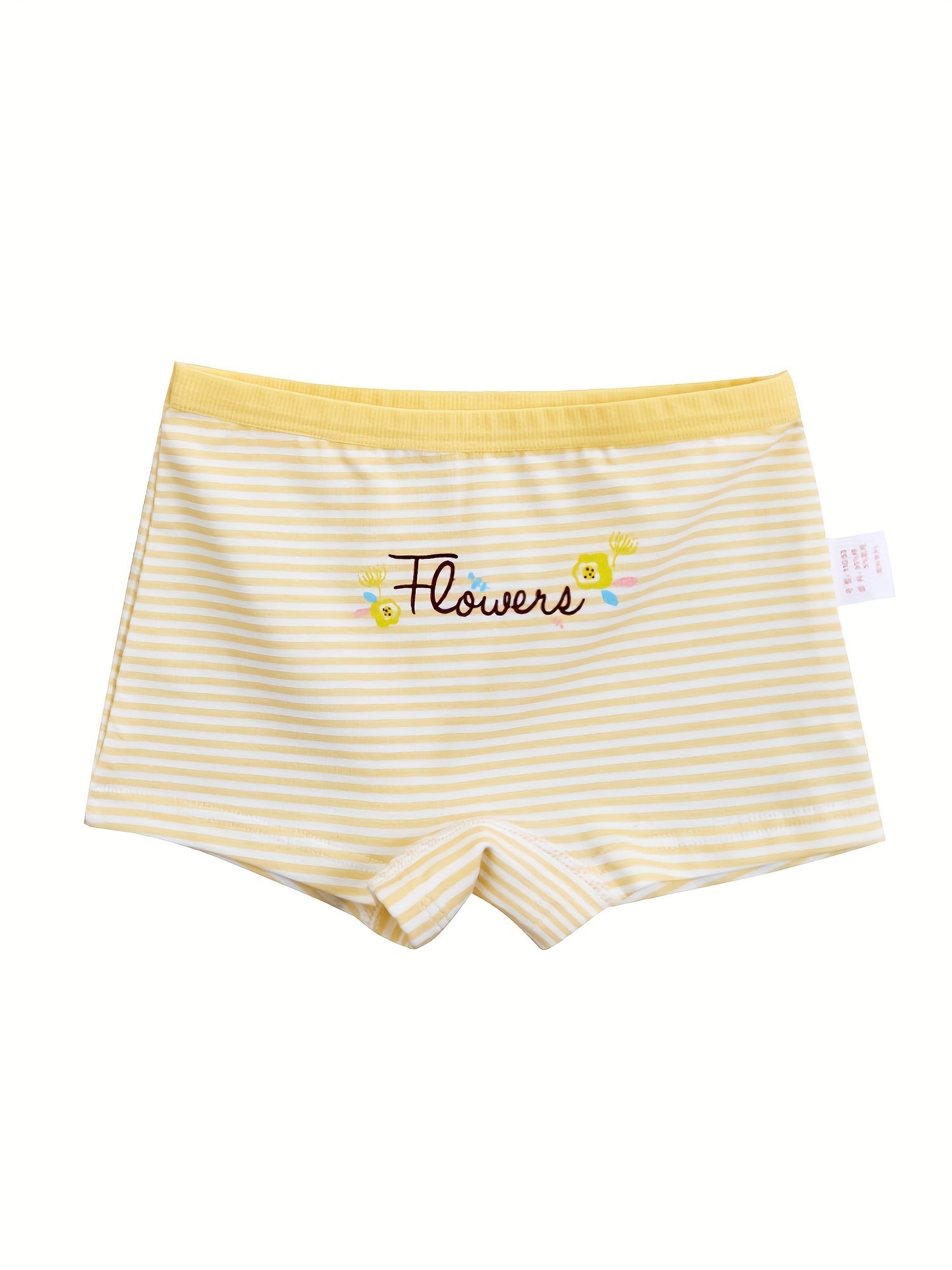 4pcs Girls Boxer Briefs Bear Print 95 Cotton Underwear