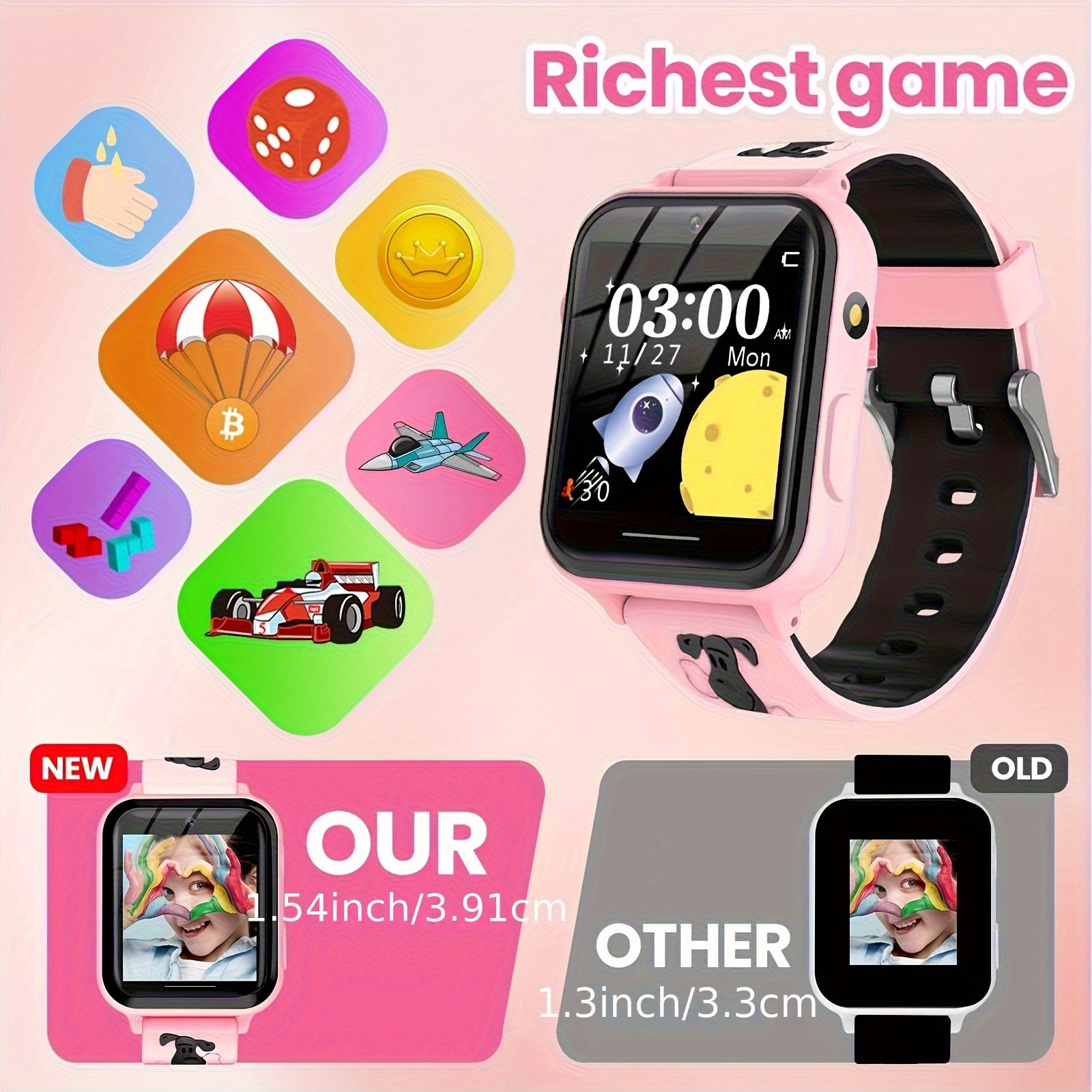 Kids Smartwatch with Games & Camera