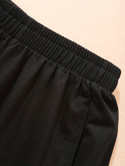Toddler Boys Letter Graphic Casual Sports Elastic Waist Shorts