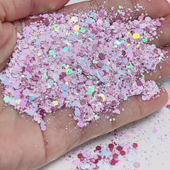 Chunky Nail Glitter Sequins Hexagon Flake Mix
