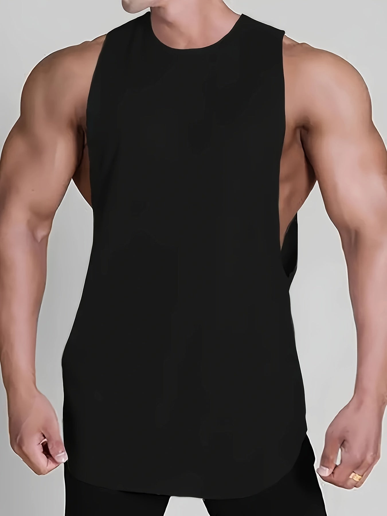 Quick Dry Mesh Sleeveless Tank Top Men's Training T-shirt