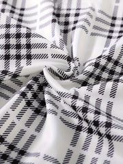 Baby Boy's Plaid Romper & Pants Set Fall Winter Newborn's Clothes
