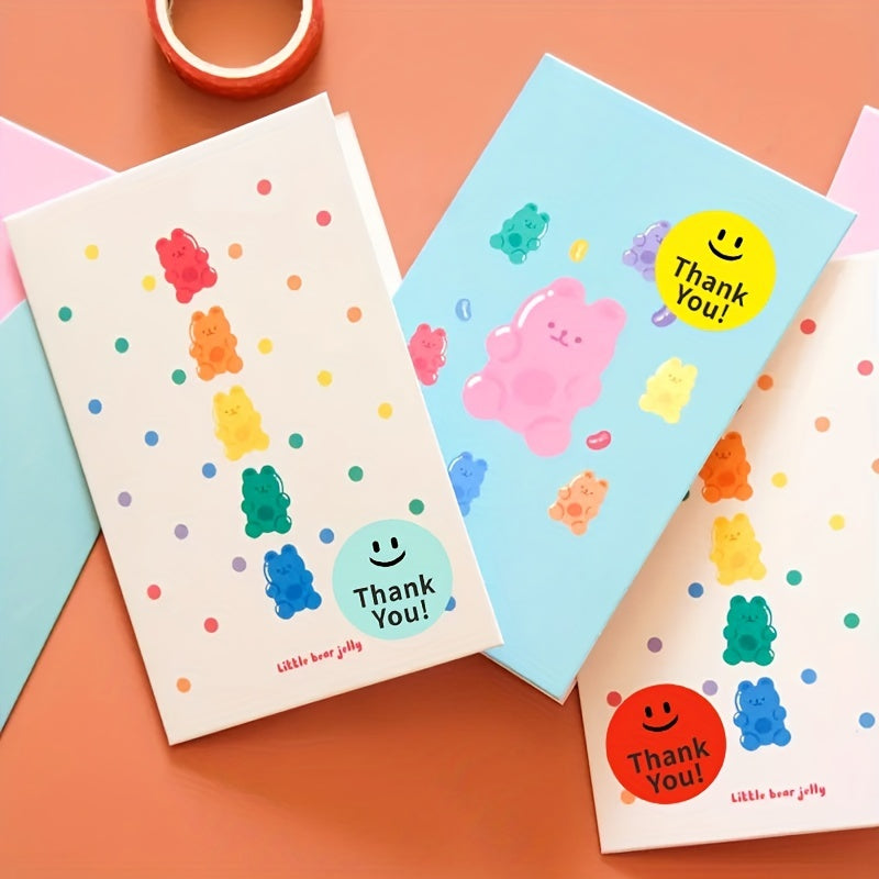 500pcs Happy Face Thank You Stickers for Wedding Gift Deco