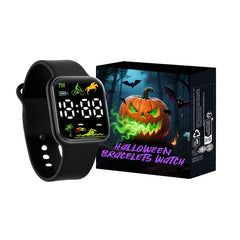 Fashionable Sports PVC Square Electronic Watch Set Gift