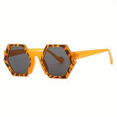 Y2K Geometric Sunglasses Hiphop Gradient Jelly Glasses UV400