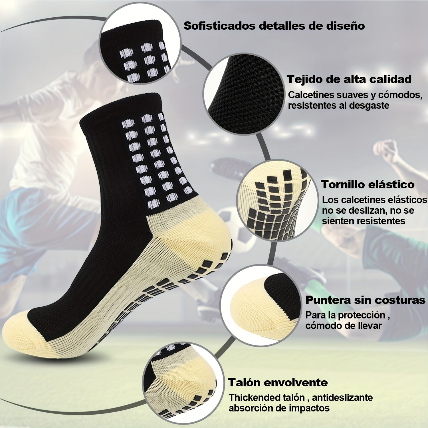 10 Pairs Outdoor Non-slip Breathable Football Socks
