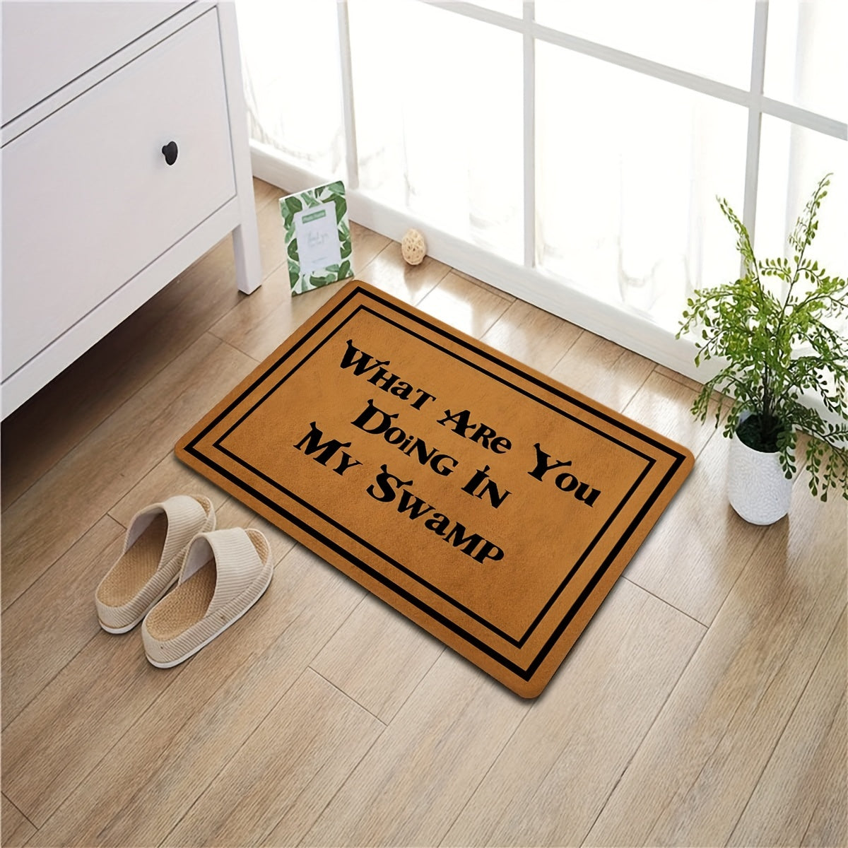 Welcome Entrance Doormat Low Pile Indoor Outdoor Non Slip Mat