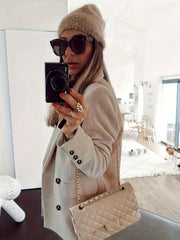 Corduroy Double Breast Blazer
